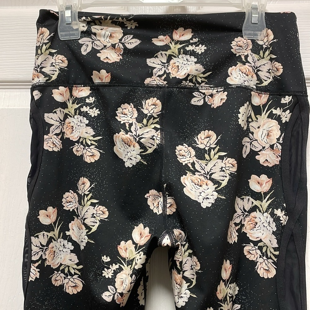 FP Movement by Free People Black Floral High-Waist Leggings - Picture 7 of 15
